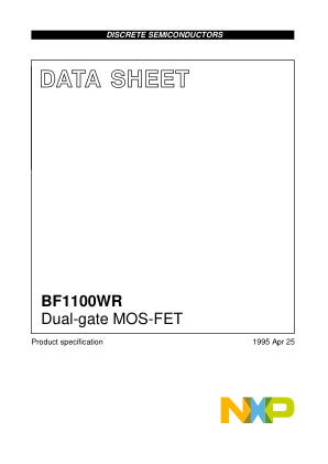 BF1100WR datasheet cover page