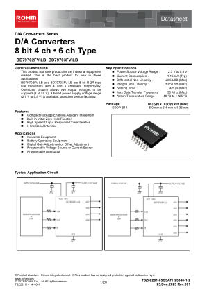 BD79703FV-LB 数据手册首页