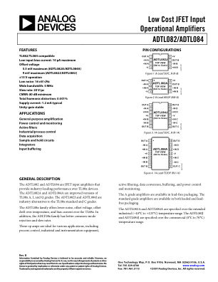 ADTL082 datasheet cover page