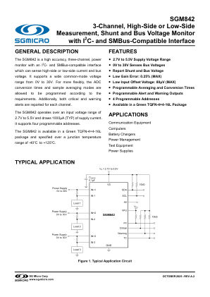 SGM842 datasheet cover page