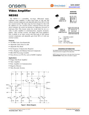 NE592 数据手册首页