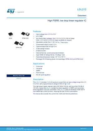 LDL212 datasheet cover page