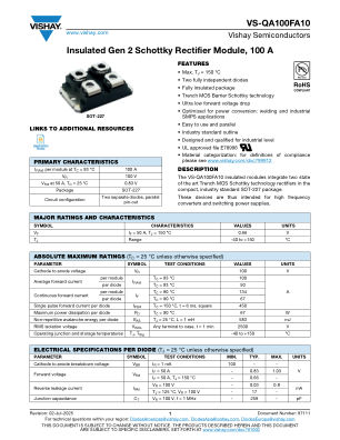 VS-QA100FA10 数据手册首页