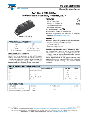 VS-VSKDS440 datasheet cover page