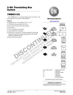 7WBD3125 datasheet cover page