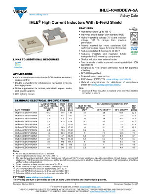 IHLE-4040DDEW-5A 数据手册首页