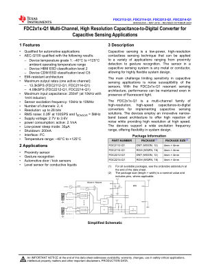 FDC2214-Q1 数据手册首页