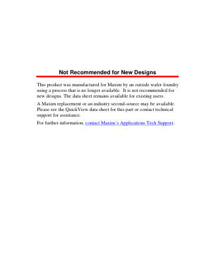 MAX408-MAX448 数据手册首页