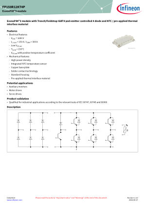 FP150R12KT4P datasheet cover page