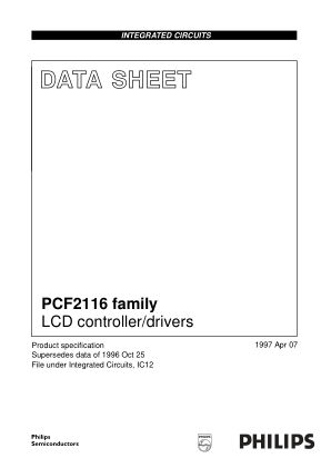 PCF2116 数据手册首页