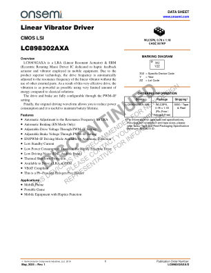 LC898302AXA 数据手册首页
