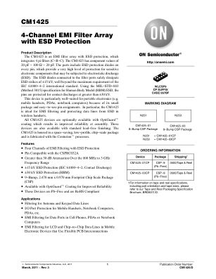 CM1425 datasheet cover page