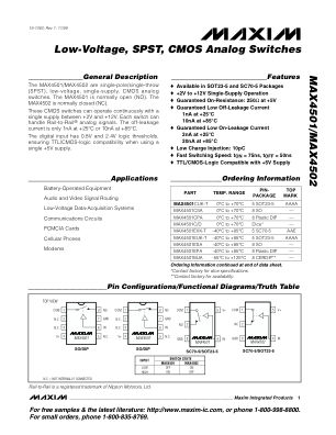 MAX4501-MAX4502 datasheet cover page
