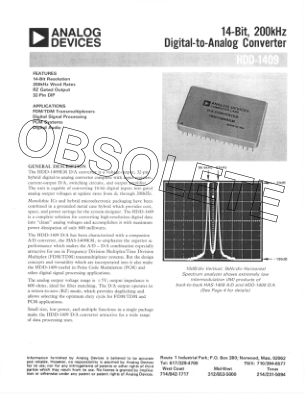 1166790HDD-1409 datasheet cover page
