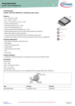 IMCQ120R078M2H 数据手册首页