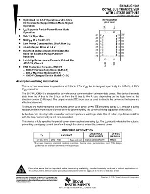 SN74AUCH245 数据手册首页