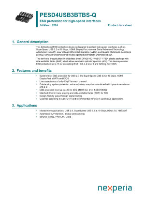 PESD4USB3BTBS-QX datasheet cover page