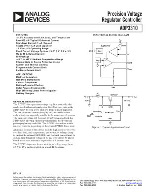ADP3310 数据手册首页