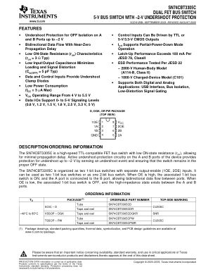 SN74CBT3305C datasheet cover page