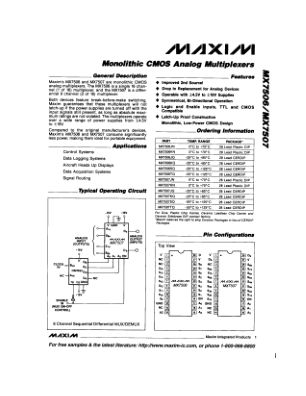 MX7506-MX7507 数据手册首页