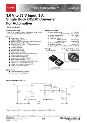 BD9P309NUF-C 数据手册首页