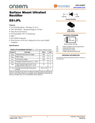 ES1JFL 数据手册首页