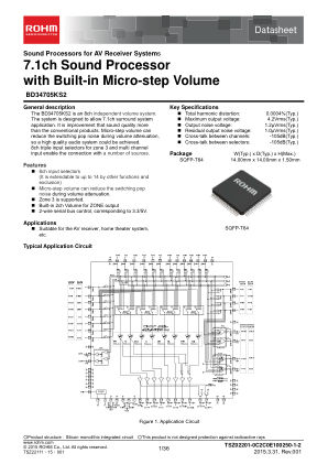 BD34705KS2 datasheet cover page