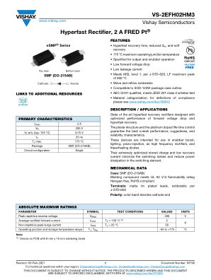 VS-2EFH02HM3 datasheet cover page
