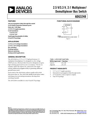 ADG3248 datasheet cover page