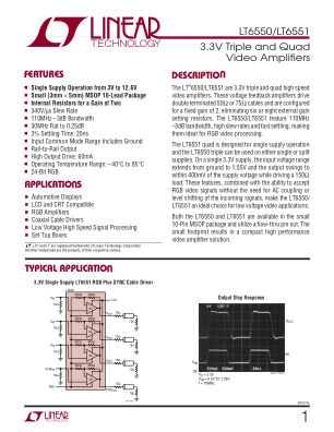 65501FA datasheet cover page
