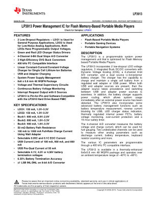 LP3913 datasheet cover page