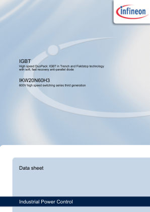 IKW20N60H3 datasheet cover page