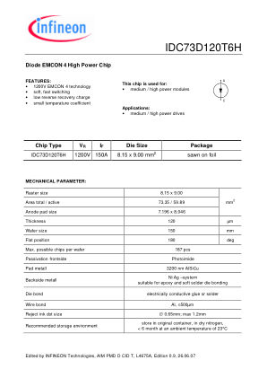 IDC73D120T6H-L4675A datasheet cover page