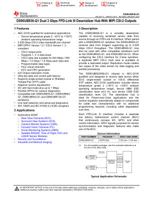 DS90UB936-Q1 datasheet cover page
