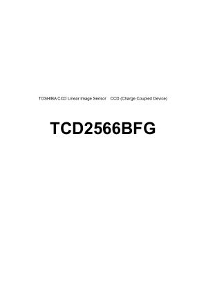 TCD2566BFG datasheet cover page