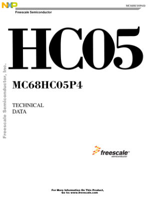 MC68HC05P4 datasheet cover page