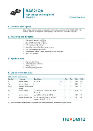 BAS21QA 数据手册首页
