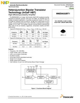 MMZ09332B datasheet cover page