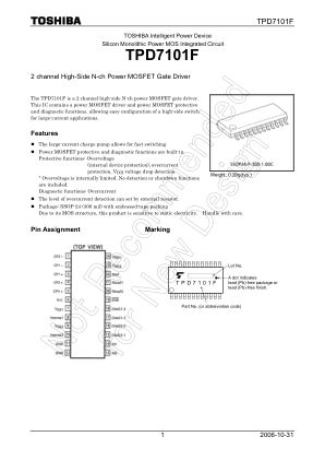 TPD7101F datasheet cover page