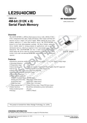 LE25U40CMD 数据手册首页