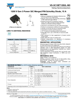 VS-3C15ET12S2L-M3 datasheet cover page