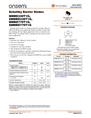 MMBD330T1 数据手册首页
