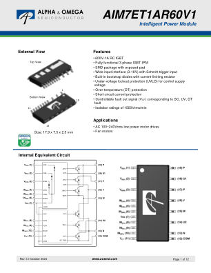 AIM7ET1AR60V1 数据手册首页