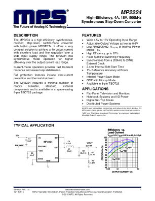 MP2224 datasheet cover page