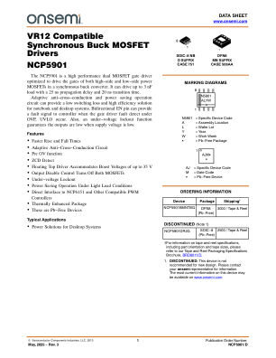 NCP5901 datasheet cover page
