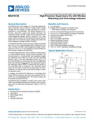 MAX16136 datasheet cover page