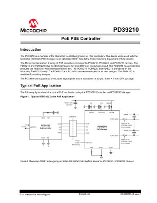 PD39210C-011019 数据手册首页