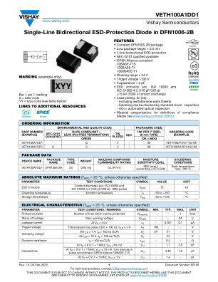 VETH100A1DD1 数据手册首页