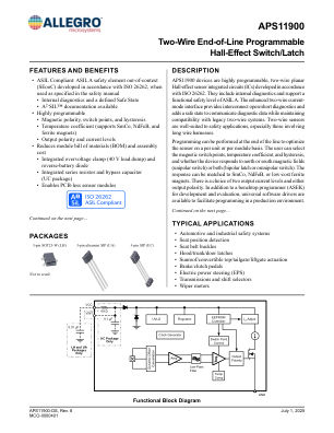 APS11900 datasheet cover page