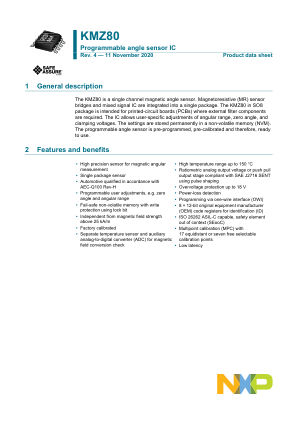 KMZ80 datasheet cover page